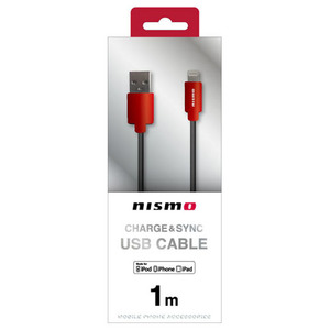 まとめ得 NISSAN 公式ライセンス品 NISMO CHARGE & SYNC USB CABLE FOR IPHONE RED NMUJ-LP1RD x [2個] /l