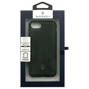 まとめ得 MASERATI 公式ライセンス品 iPhone8/7/6s/6専用 本革バックカバー MAGPEHCI8BK x [2個] /l