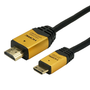 まとめ得 HORIC HDMI MINIケーブル 1m ゴールド HDM10-020MNG x [2個] /l