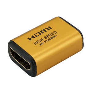 まとめ得 HORIC HDMI中継アダプタ ゴールド HDMIF-027GD x [3個] /l