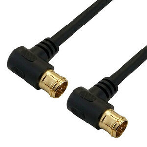  summarize profit HORIC antenna cable 3m black both sides L character difference included type connector AC30-636BK x [2 piece ] /l