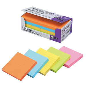 3M Post-it ポストイット 強粘着エコノパック ラインノート 混色5色 3M-6301SS-NE /l