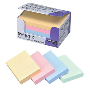 3M Post-it ポストイット エコノパック 強粘着ノート パステルカラー 混色 3M-6561SS-K /l