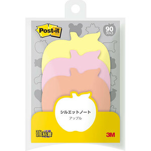 まとめ得 3M Post-it ポストイット シルエットノート 強粘着 アップル 3M-SSS-APR x [4個] /l