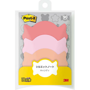 まとめ得 3M Post-it ポストイット シルエットノート 強粘着 キャンディ 3M-SSS-AM x [6個] /l