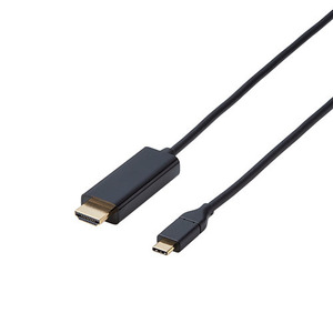 まとめ得 エレコム 変換ケーブル Type-C-HDMI 2.0m ブラック CAC-CHDMI20BK x [2個] /l