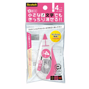 まとめ得 3M Scotch スコッチ 修正テープ 微修正 4mm ピンク 3M-SCPD-4NN x [4個] /l