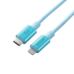 エレコム USB C-Lightningケーブル 準高耐久 1.0m ブルー MPA-CLPS10BU /l