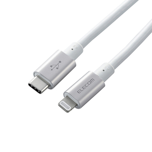 まとめ得 エレコム USB C-Lightningケーブル 準高耐久 2.0m シルバー MPA-CLPS20SV x [2個] /l