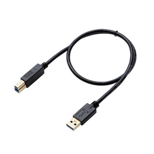 まとめ得 エレコム USB3.0ケーブル/A-Bタイプ/AV売場用/0.5m/ブラック DH-AB3N05BK x [2個] /l