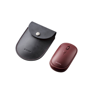  Elecom BlueLED mouse / thin type /Bluetooth correspondence /4 button / pouch attaching / red M-TM10BBRD /l