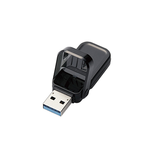 エレコム USBメモリー/USB3.1(Gen1)対応/フリップキャップ式/128GB/ブラック MF-FCU3128GBK /l
