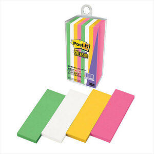 まとめ得 3M Post-it ポストイット 強粘着ふせん マルチカラー8 3M-500SS-MC-8 x [4個] /l