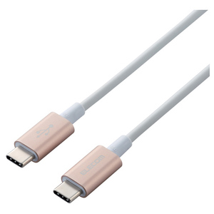 エレコム スマホ・タブレット用USBケーブル/USB(C-C)/準高耐久/Power Delivery対応/認証品/1.0m/ゴールド MPA-CCPS10PNGD /l