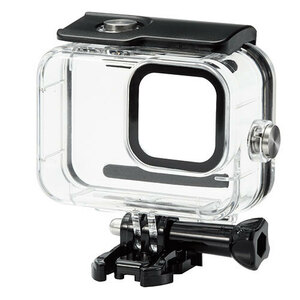 エレコム GoPro HERO9 Black用 ハウジングケース 防水 水中撮影用 耐衝撃 IPX8相当 深水45m クリア AC-GP9BWPCCR /l