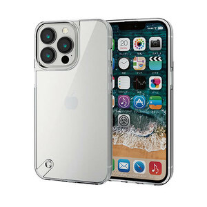 エレコム iPhone 13 Pro ハイブリッドケース ガラス スタンダード PM-A21CHVCG1CR /l