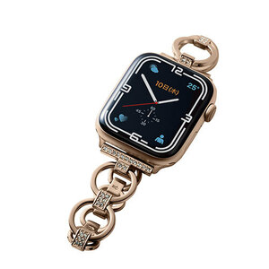 エレコム Apple Watch用ステンレスバンド ストーン付(45/44/42mm) AW-45BDSSJGD /l