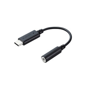 エレコム 音声変換ケーブル/USB Type-C to 3.5mmステレオミニ端子/DAC搭載/ブラック MPA-C35DBK /l