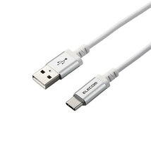 エレコム USB-A to USB Type-Cケーブル/LEDライト付き/タッチセンサー/1.2m/ホワイト MPA-ACT12WH /l_画像1