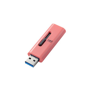 まとめ得 エレコム USBメモリー/USB3.2(Gen1)対応/スライド式/128GB/レッド MF-SLU3128GRD x [2個] /l