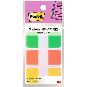 まとめ得 3M Post-it ポストイット フィルムインデックス 厚口 マルチカラー6 3M-686MC-6 x [6個] /l