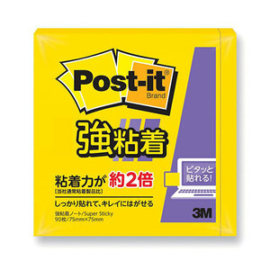 まとめ得 3M Post-it ポストイット 強粘着ノート 3M-654SS-YN x [6個] /l