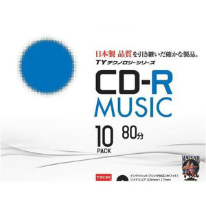 100枚セット(10枚X10個) HI DISC CD-R(音楽用)高品質 TYCR80YMP10SCX10 /l