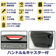 センター商事 CICONIA フレイムLEDパーティースピーカー CTEY-2080F /l_画像3