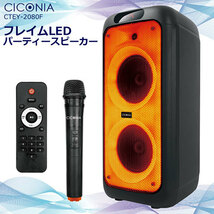 センター商事 CICONIA フレイムLEDパーティースピーカー CTEY-2080F /l_画像2