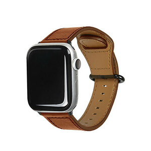 まとめ得 EGARDEN GENUINE LEATHER STRAP for Apple Watch 49/45/44/42mm Apple Watch用バンド ブラウン EGD20590AW x [2個] /l