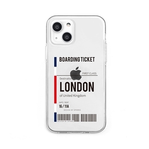 dparks ソフトクリアケース for iPhone 13 london DS21164i13 /l