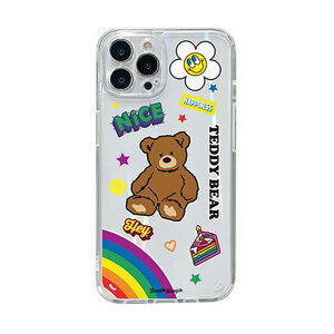 BOOGIE WOOGIE オーロラケース for iPhone 14 Pro Teddy Bear 背面カバー型 BW24106i14P /l