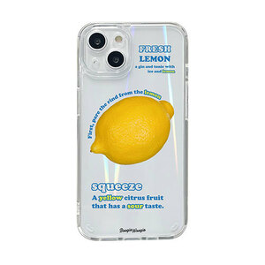 BOOGIE WOOGIE オーロラケース for iPhone 14 Lemon 背面カバー型 BW24099i14 /l