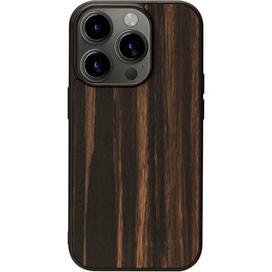 Man & Wood マンアンドウッド MagSafe対応天然木ケース for iPhone 15 Pro Ebony I25518i15PR /l