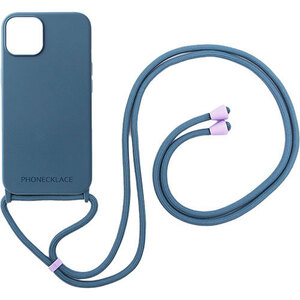 まとめ得 PHONECKLACE フォンネックレス ロープネックストラップ付きシリコンケース For iPhone 15　ティールブルー PN25669i15 x [2個] /l