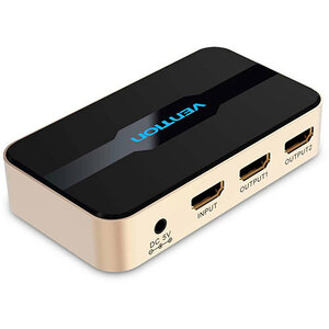 VENTION 1 In 2 Out HDMI Splitter Gold AC-2472 /l