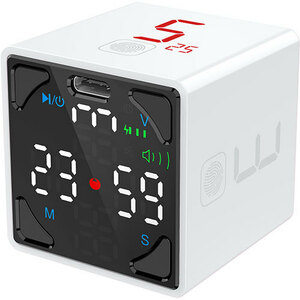 まとめ得 llano TickTime Cube 楽しく時間管理ができるポモドーロタイマー ホワイト TK1-W1 x [2個] /l