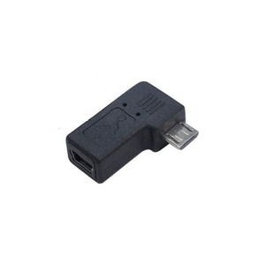 まとめ得 変換名人 変換プラグ USB mini5pin→microUSB 右L型 USBM5-MCRLF x [4個] /l