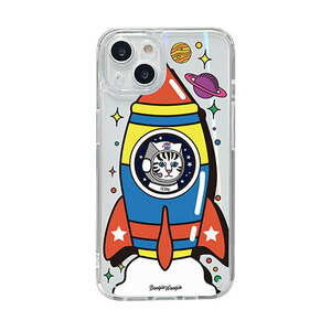 BOOGIE WOOGIE オーロラケース for iPhone 14 Kitty Rocket 背面カバー型 BW24097i14 /l