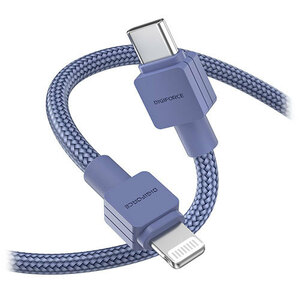 まとめ得 デジフォース Type-C to Lightning Cable ライトニングケーブル 2m ネイビーブルー D0076NB x [2個] /l