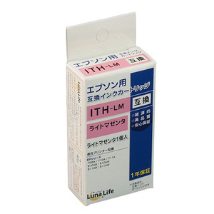 まとめ得 ワールドビジネスサプライ Luna Life エプソン用 互換インクカートリッジ ITH-LM ライトマゼンタ LNEPITH-LM x [4個] /l