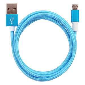  summarize profit both sides micro USB cable Sky blue 1m AS-CASM023 x [8 piece ] /l