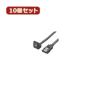 変換名人 10個セット SATA6Gbケーブル I-Lロック付 70 SATA6-ILCA70X10 /l