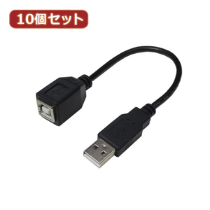 まとめ得 変換名人 10個セット USBケーブル20 A(オス) to B(メス) USBAA/BB20X10 x [2個] /l