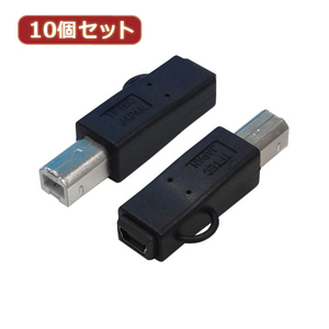 まとめ得 変換名人 10個セット 変換プラグ USB B(オス)→miniUSB(メス) USBBA-M5BX10 x [2個] /l