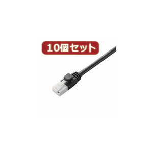 10個セット エレコム　ツメ折れ防止LANケーブル(Cat6) LD-GPT BK50X10 /l