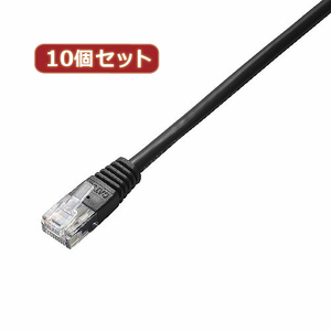 まとめ得 10個セット エレコム　Cat5e準拠LANケーブル LD-CTN BK5X10 x [2個] /l