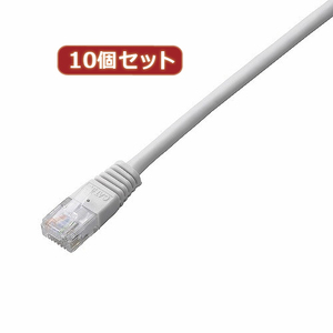 10個セット エレコム　Cat5e準拠LANケーブル LD-CTN WH5X10 /l