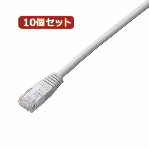 まとめ得 10個セット エレコム　Cat5e準拠LANケーブル LD-CTN WH3X10 x [2個] /l