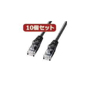 10個セットサンワサプライ カテゴリ6UTPLANケーブル LA-Y6-03BKX10 /l